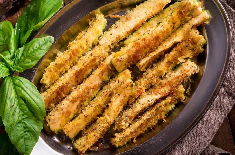 Parmesan Zucchini Fries Recipe Air Fryer