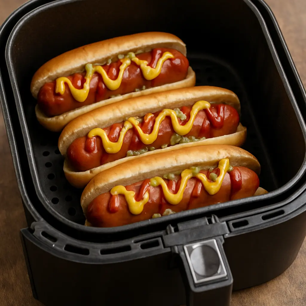 hotdogs in air fryer