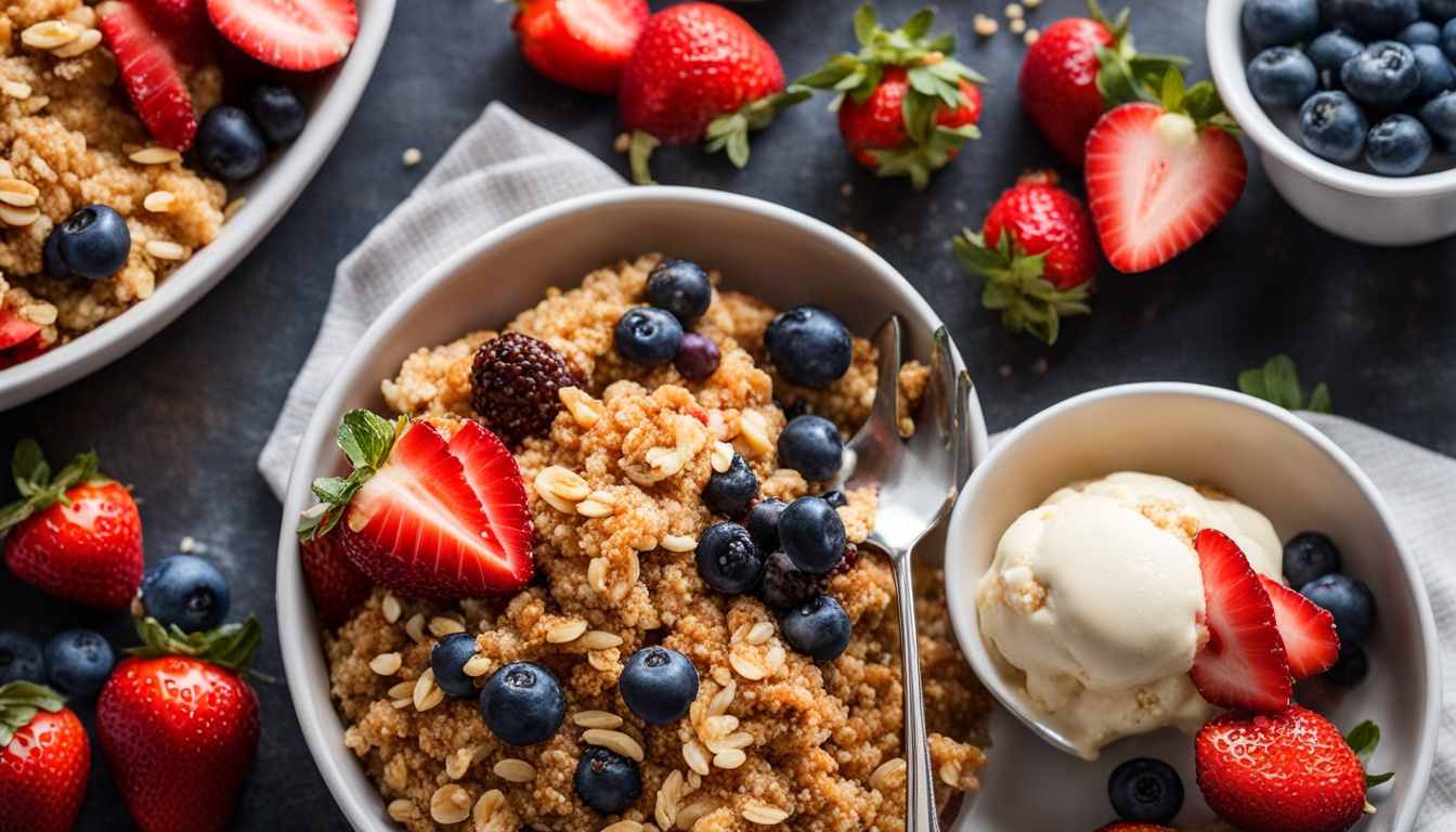 Fruit Crumble with Air Fryer