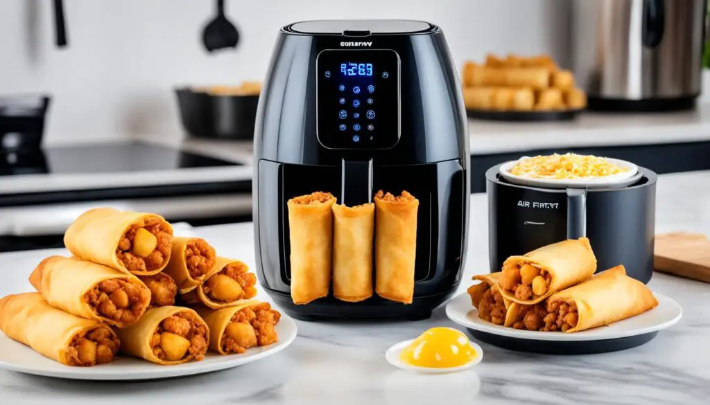 air fryer frozen egg rolls