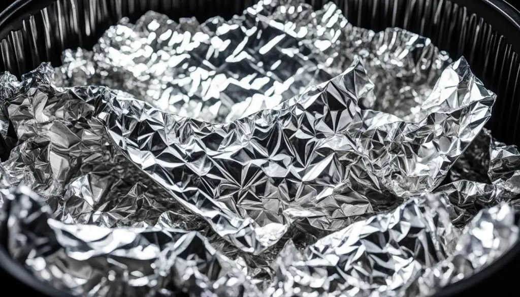 aluminum foil in air fryer