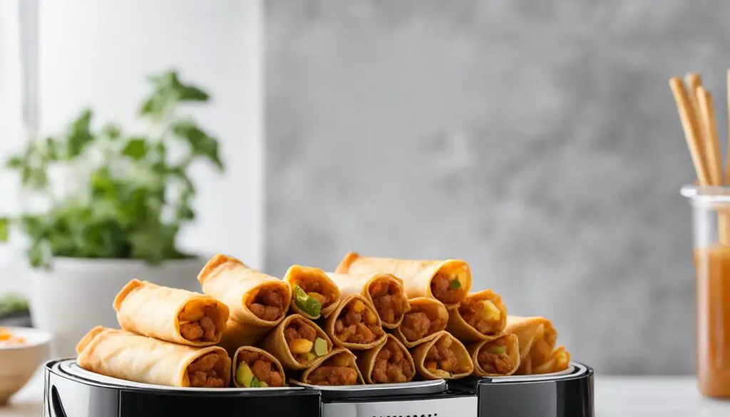 frozen egg rolls in air fryer