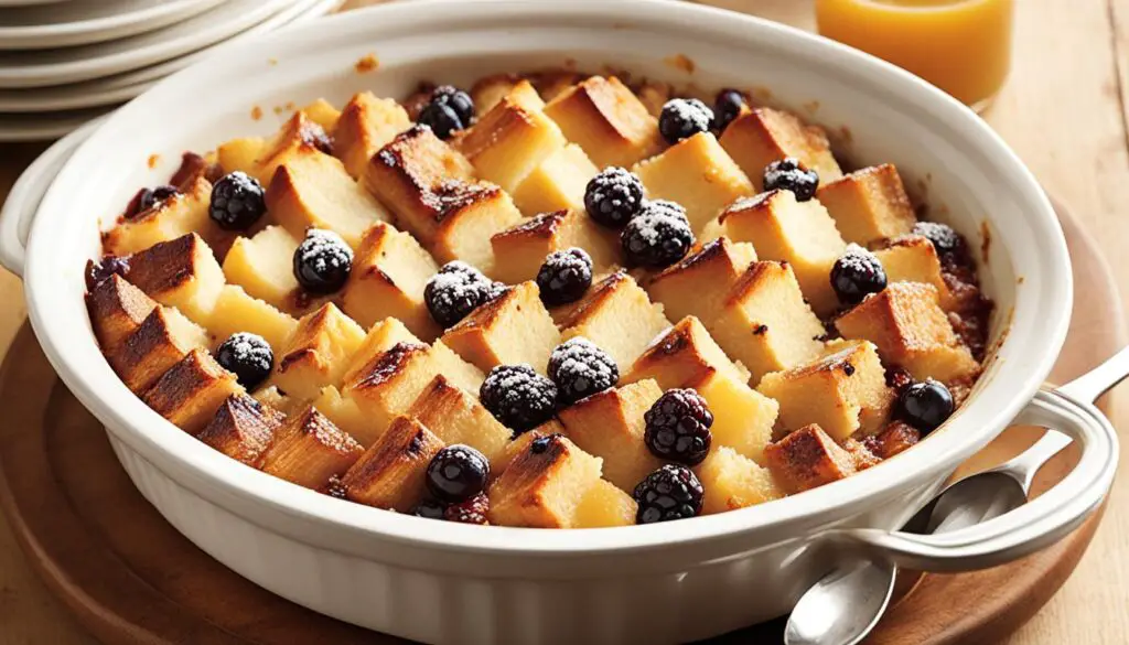 homemade bread pudding