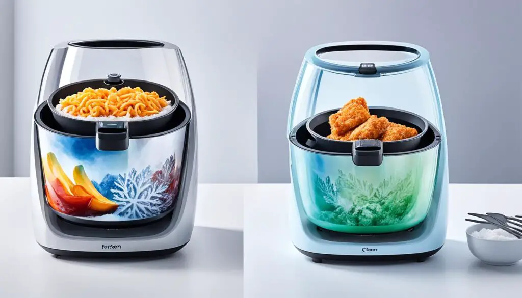 how air fryers cook frozen food