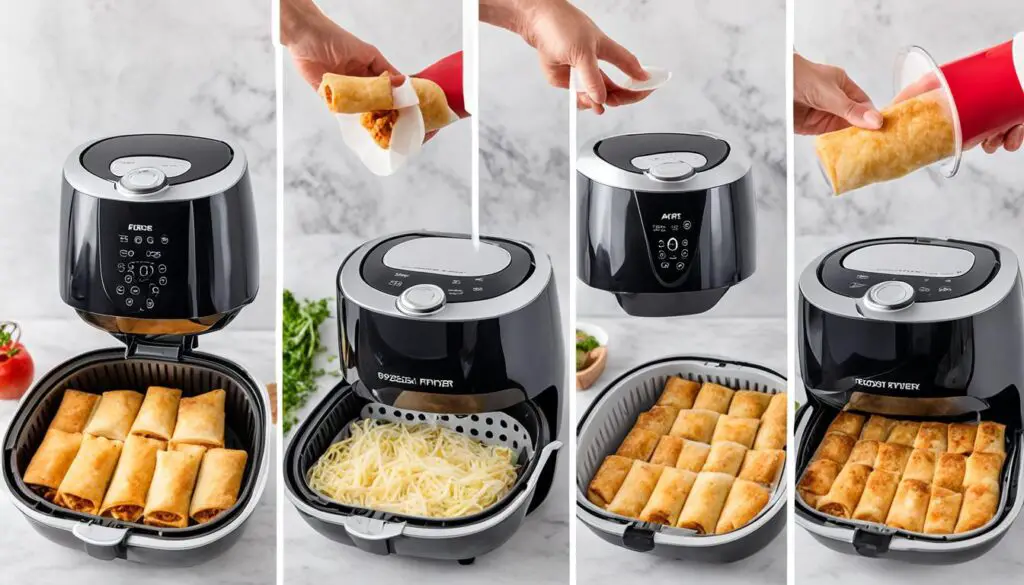 how to cook frozen egg rolls in air fryer