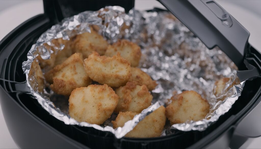 when to use aluminum foil in air fryer
