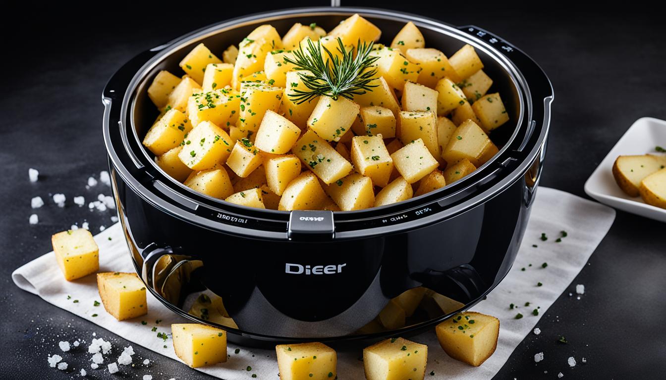 diced potatoes in air fryer