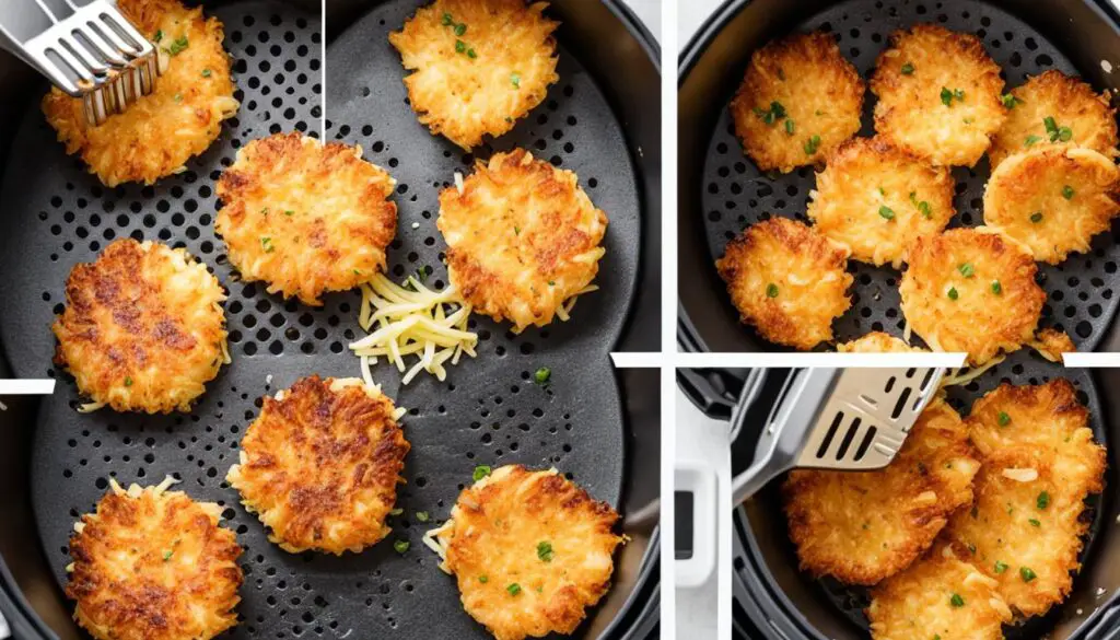 hash brown patties in air fryer