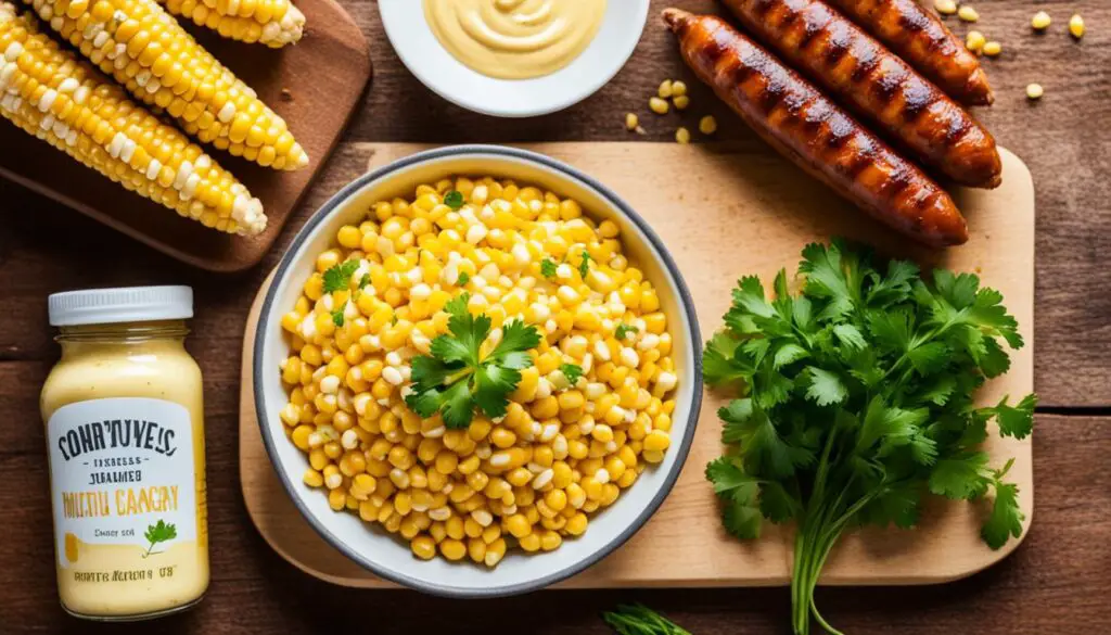 ingredients for air fryer corn dogs