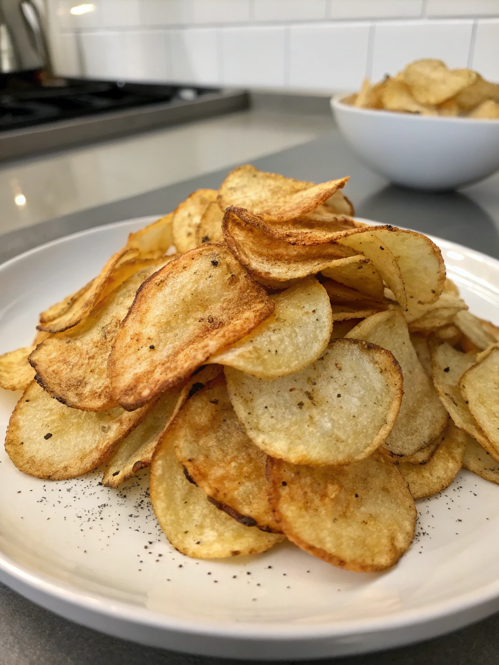 air fried potato chips